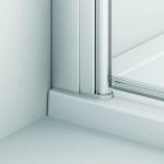 Sanswiss Solino paravan de cada pliabil 120 cm, prindere partea stanga, crom - imagine 3