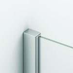 Sanswiss Solino paravan de cada 75 cm, pivotant stanga-dreapta, sticla securizata de 6 mm, crom - imagine 4