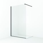 Sanswiss Walk-in Easy Black Line paravan dus 140x200 cm sticla securizata de 8 mm - imagine 2