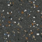 Arcana Stracciatella-R Grafito 80x80 cm gresie aspect terrazzo, rectificata, finisaj mat - imagine 2