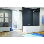 Sanswiss Easy paravan de cada 70 cm sticla securizata de 6 mm, crom - imagine 2