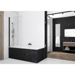 Sanswiss Solino Black Line paravan de cada 85 cm, pivotant stanga-dreapta, sticla securizata de 6 mm, negru mat