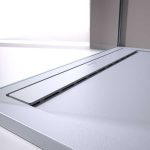 Stone Smart cadita dus 70x210 cm, compozit, sifon inclus, alb - imagine 6