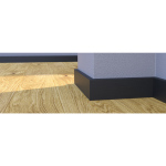 Barlinek plinta lemn P78, folie neagra, 2200x78x17 mm, cod P7828101A - imagine 2