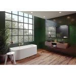 Riho Valor Back2Wall cada freestanding 180x80 cm, compozit Solid Surface - imagine 3