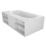 Riho Burgos cada freestanding 180x102 cm, compozit Solid Surface