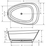 Riho Toledo cada freestanding 158x110 cm, compozit Solid Surface - imagine 5