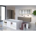 Riho Burgos cada freestanding 180x102 cm, compozit Solid Surface - imagine 6