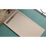 Stone Cach cadita dus 90x180 cm, compozit, sifon inclus, antracit - imagine 4