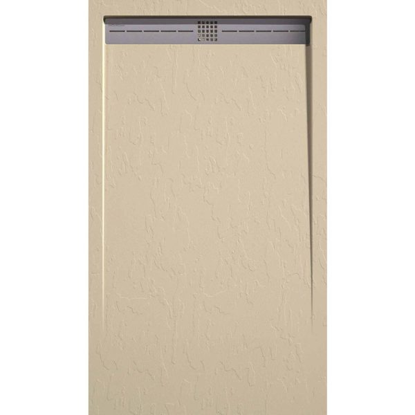 Stone Cach Ardesia cadita dus 90x210 cm, compozit, sifon inclus, crem