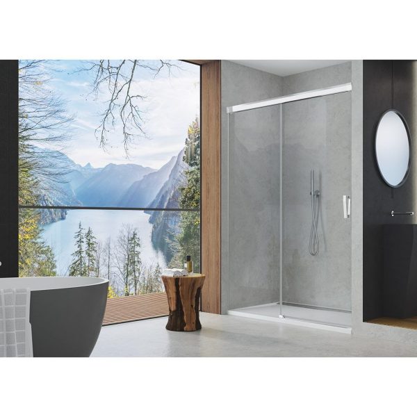 Sanswiss Cadura usa dus culisanta 2 piese 170 cm, parte fixa stanga, crom