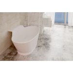 West Hannah cada freestanding 172x102 cm, compozit Solid Surface - imagine 6
