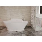 West Hannah cada freestanding 172x102 cm, compozit Solid Surface - imagine 8