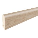 Barlinek plinta lemn P6P, furnir stejar Harmony lac alb, 2200x60x15,5 mm, cod P6P01342A