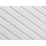 Mardecor Lamelli Medio White profil inchidere stanga alb 2700x28x12 mm, posibilitate vopsire - imagine 5