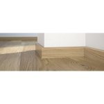 Barlinek plinta lemn P6P, furnir stejar Kalambo lac gri, 2200x60x15,5 mm, cod P6P01492A - imagine 2
