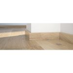 Barlinek plinta lemn P6P, furnir stejar Harmony lac alb, 2200x60x15,5 mm, cod P6P01342A - imagine 2
