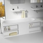 Riho Burgos cada freestanding 180x102 cm, compozit Solid Surface - imagine 3
