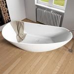 Riho Granada cada freestanding 170x80 cm, dreapta, compozit Solid Surface - imagine 3