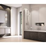 Sanswiss Solino paravan de cada pliabil 110 cm, prindere partea stanga, crom