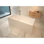 West Spring cada freestanding 170,5x72 cm, compozit Solid Surface - imagine 6