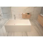West Spring cada freestanding 170,5x72 cm, compozit Solid Surface - imagine 9