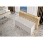 West Spring cada freestanding 170,5x72 cm, compozit Solid Surface - imagine 11