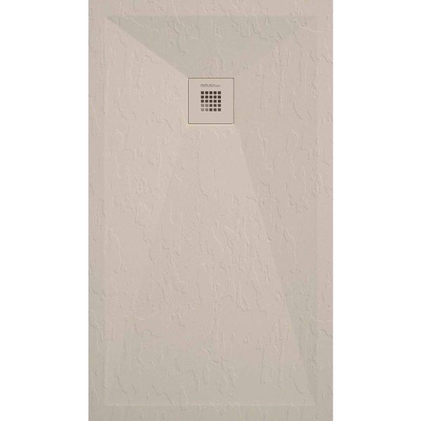 Stone Plus Ardesia cadita dus 70x70 cm, compozit, sifon inclus, crem