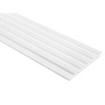 Mardecor Lamelli Stretto White riflaj decorativ alb 2700x125x12 mm, posibilitate vopsire