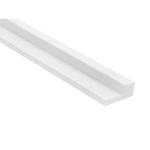 Mardecor Lamelli Stretto White profil inchidere dreapta alb 2700x29x12 mm, posibilitate vopsire