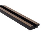 Mardecor Lamelli Stretto Dark Oak profil inchidere stanga stejar inchis 2700x36x12 mm