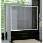 Sanswiss Top-Line paravan de cada culisant 180 cm, montaj stanga-dreapta, crom