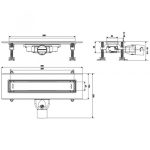 Wirquin Venisio Slim rigola dus cu membrana antimiros 700 mm - imagine 5