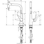 Hansgrohe Talis Select S 300 KM pull-out chrome - imagine 2