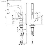 Hansgrohe Talis Select S 220,  baterie bucatarie cu pipa extractabila, crom - imagine 2