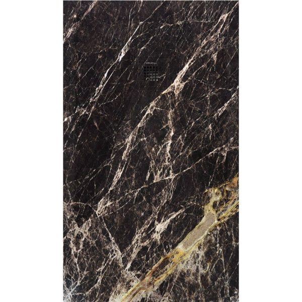 3D Marble Brown Empror cadita dus 70x160 cm, compozit, sifon inclus
