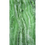 3D Marble Green Travertine cadita dus 90x110 cm, compozit, sifon inclus