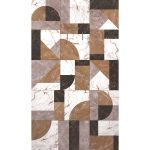 3D Marble Mix Color 01 cadita dus 70x120 cm, compozit, sifon inclus