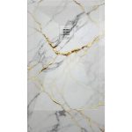 3D Marble White Gold Marble cadita dus 70x90 cm, compozit, sifon inclus