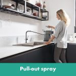 Hansgrohe Talis M54 270 1 jet, baterie bucatarie cu pipa rotativa extractabila, crom - imagine 10