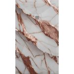 3D Marble Rose Gold cadita dus 70x80 cm, compozit, sifon inclus