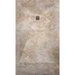 3D Marble Sandstone cadita dus 70x120 cm, compozit, sifon inclus