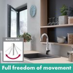 Hansgrohe Focus M421, 220, baterie bucatarie cu pipa rotativa, crom - imagine 4
