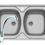 Set chiuveta inox CORE 2B LN si baterie SERENO crom