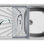 Set chiuveta inox ET 78 1B1D DR LN, baterie SERENO crom si Roll Up