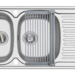 Set chiuveta inox AURORA 116 LN, baterie BELLO crom si Roll Up