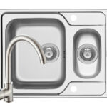 Set chiuveta inox FEDRA EXTRA 62 SM si baterie BELLO crom