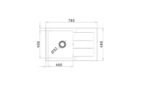 Set chiuveta Pyragranite SPARTA PLUS, baterie IDEA Black si Roll Up - imagine 2
