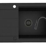 Set chiuveta Pyragranite SPARTA PLUS LUX si baterie IDEA Black