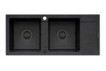 Chiuveta Pyragranite MIDO 116x50 2B1D Black